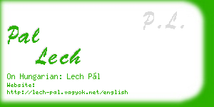 pal lech business card